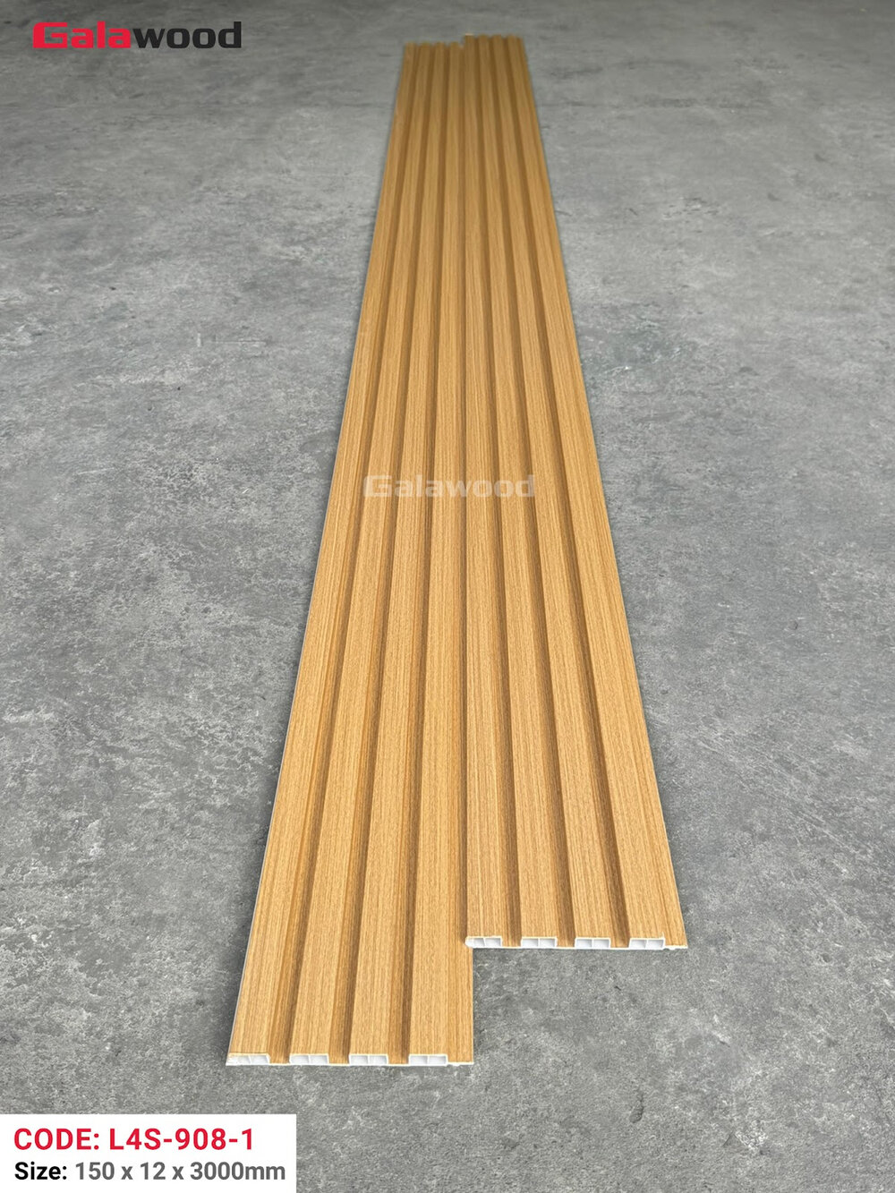Lam 4 sóng Galawood L4S-908-1 vàng sồi đậm Lam 4 sóng Galawood L4S-908-1 vàng sồi đậm