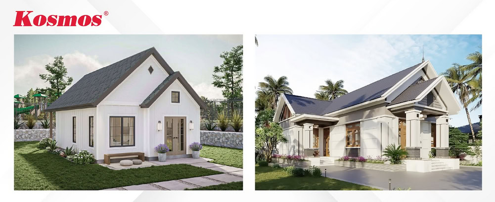 Mẫu nhà 1 tầng 4 phòng ngủ 150m² thiết kế mái Thái Mẫu nhà 1 tầng 4 phòng ngủ 150m² thiết kế mái Thái