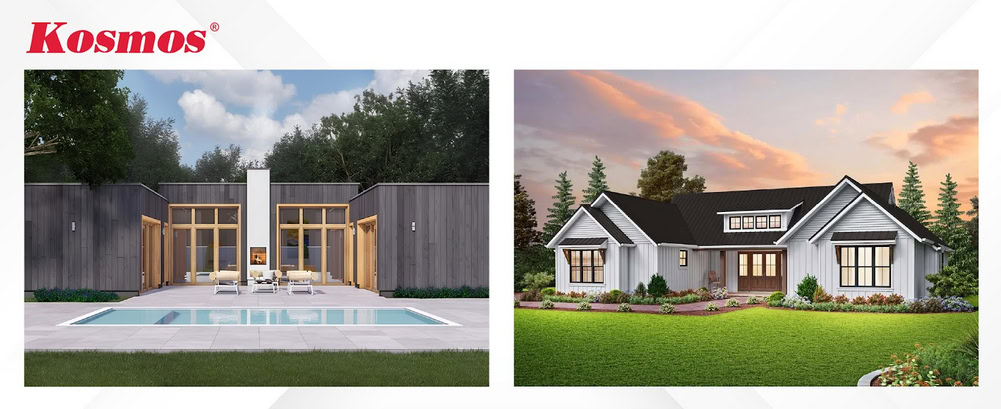 Mẫu thiết kế 1 tầng 4 phòng ngủ 150m² hình chữ U Mẫu thiết kế 1 tầng 4 phòng ngủ 150m² hình chữ U