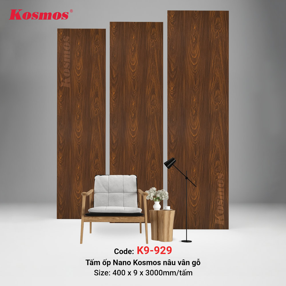 Tấm ốp Nano K9-929 kích thước lớn với trọng lượng chỉ 7,2kg/tấm Tấm ốp Nano K9-929 kích thước lớn với trọng lượng chỉ 7,2kg/tấm