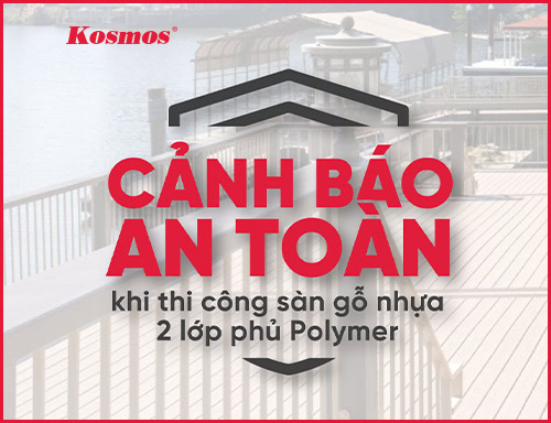 Cảnh báo an toàn cho sàn gỗ nhựa 2 lớp phủ Polymer