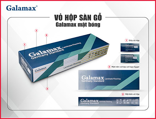 Nhận diện sàn gỗ Galamax được phân phối bởi Kosmos Việt Nam