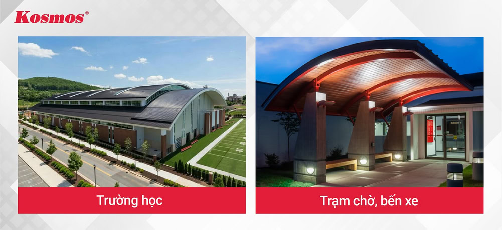 Tôn vòm ốp ứng dụng linh hoạt nhiều công trình Tôn vòm ốp ứng dụng linh hoạt nhiều công trình