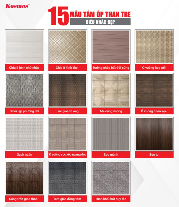 15 mẫu tấm ốp than tre điêu khắc đẹp