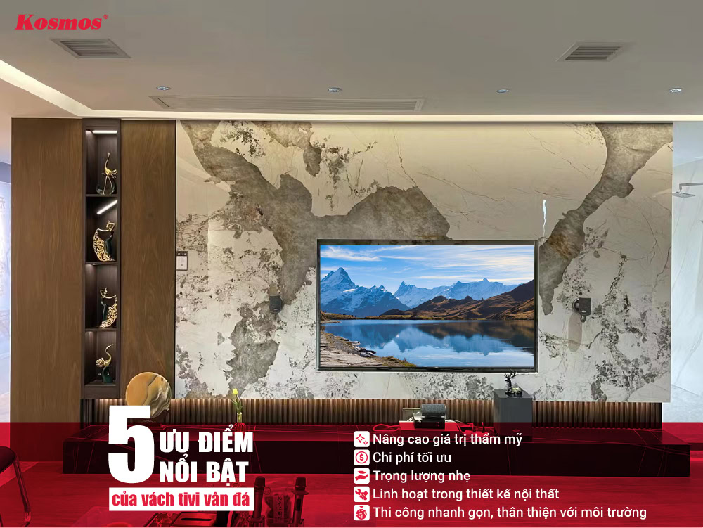 5 lợi ích nổi bật khi sử dụng vách tivi vân đá 5 lợi ích nổi bật khi sử dụng vách tivi vân đá