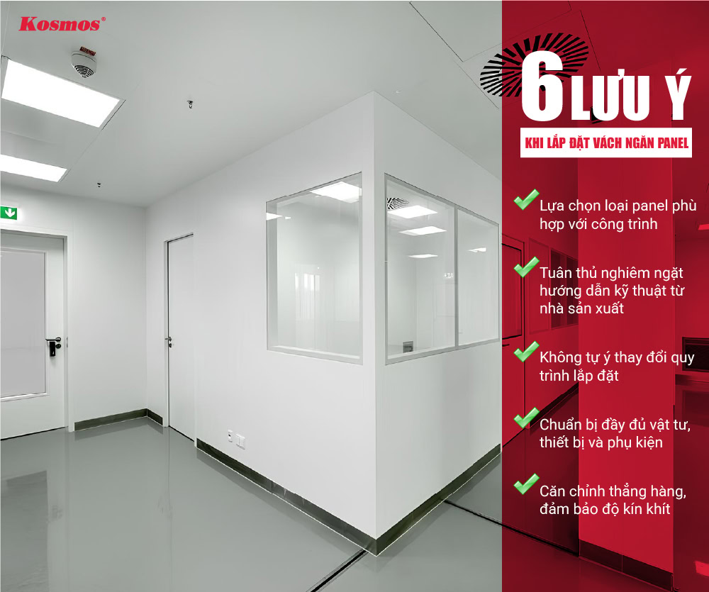 6 lưu ý khi lắp đặt vách ngăn Panel cho công trình