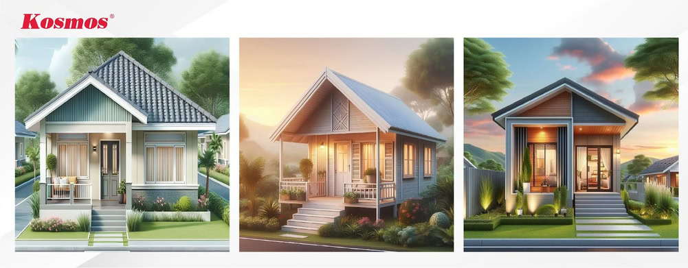 Bậc tam cấp giúp công trình mái Thái nâng nền hiệu quả Bậc tam cấp giúp công trình mái Thái nâng nền hiệu quả