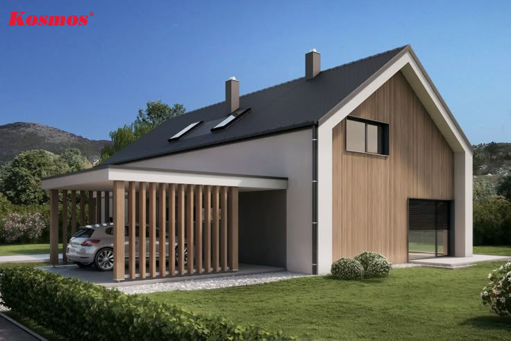 Công trình mái Thái 3 phòng ngủ có gara