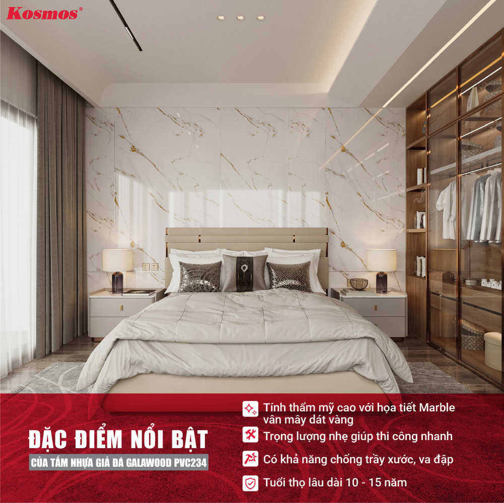 Đặc điểm nổi bật của tấm nhựa giả đá Galawood PVC234 Đặc điểm nổi bật của tấm nhựa giả đá Galawood PVC234