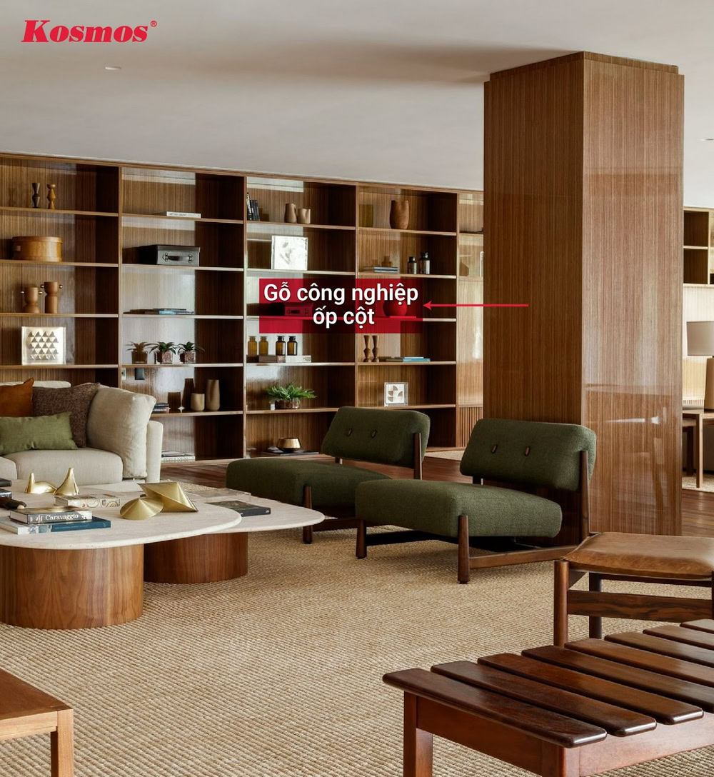 Gỗ công nghiệp ốp cột Gỗ công nghiệp ốp cột
