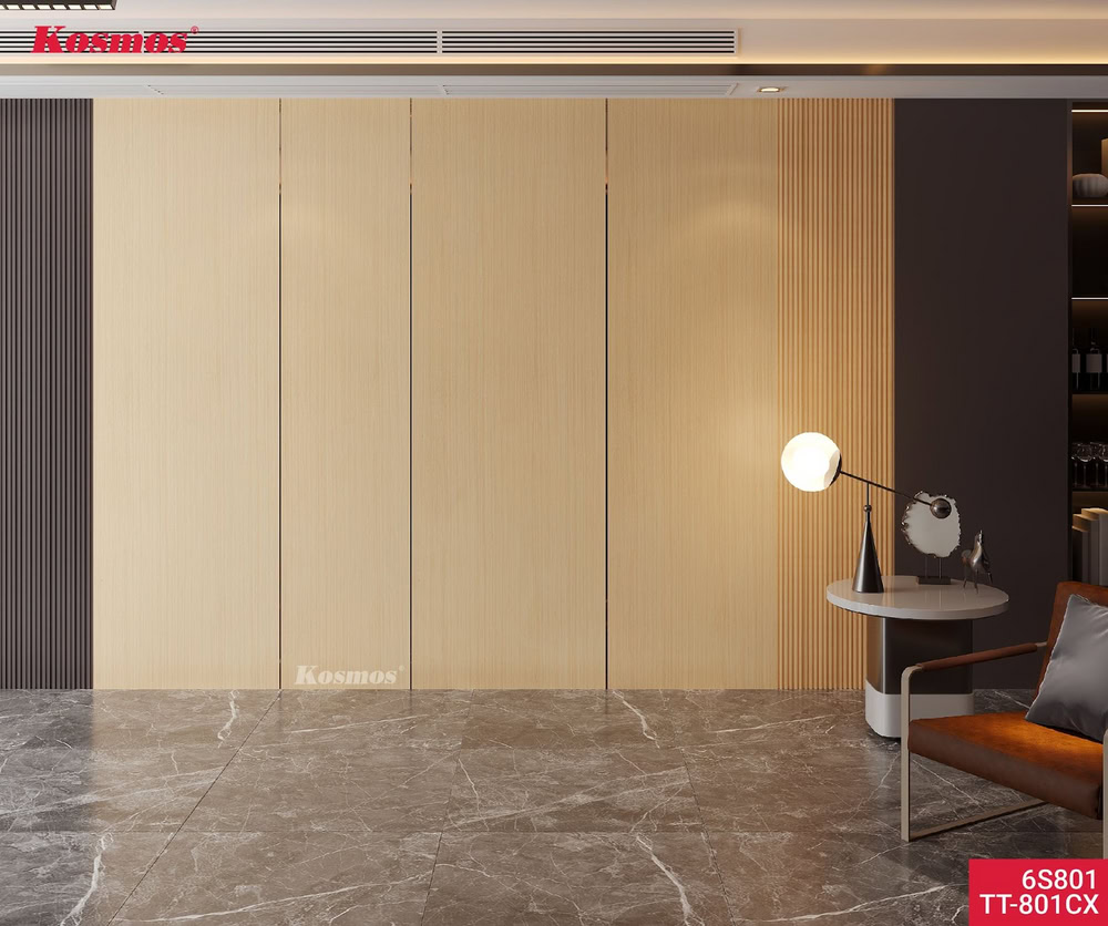 Hình công trình kết hợp tấm ốp than tre TT-801CX & lam sóng than tre 6S801 Hình công trình kết hợp tấm ốp than tre TT-801CX & lam sóng than tre 6S801