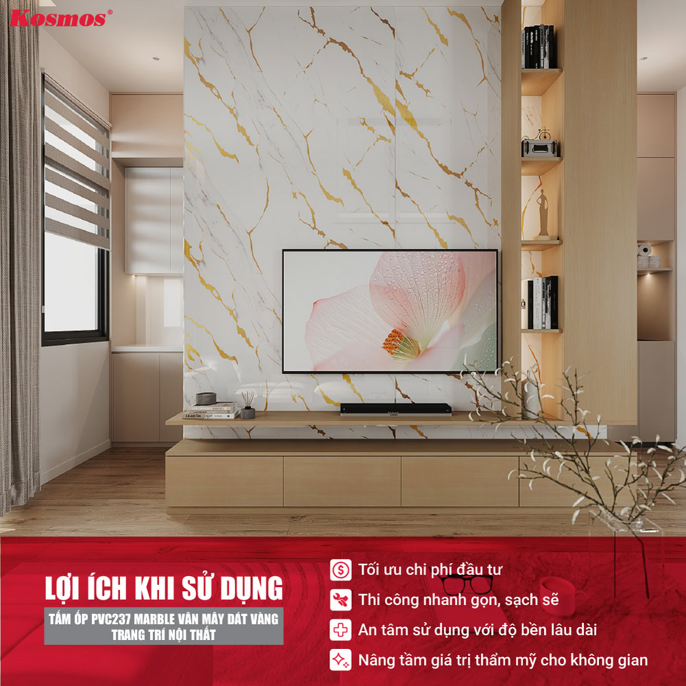 Lợi ích nổi bật của tấm nhựa giả đá Galawood PVC237 Lợi ích nổi bật của tấm nhựa giả đá Galawood PVC237