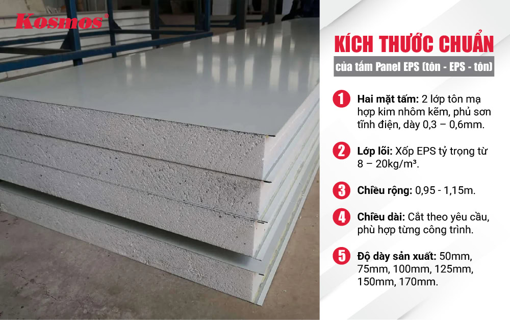 kích thước tấm panel