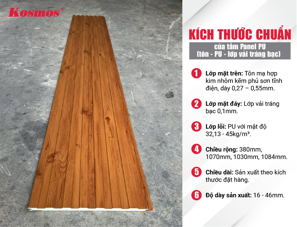 kích thước tấm panel