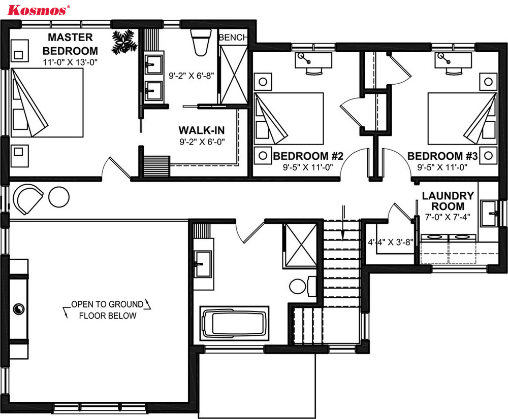 Mẫu bản vẽ nhà cấp 4 mái Thái 3 phòng ngủ đơn giản Mẫu bản vẽ nhà cấp 4 mái Thái 3 phòng ngủ đơn giản