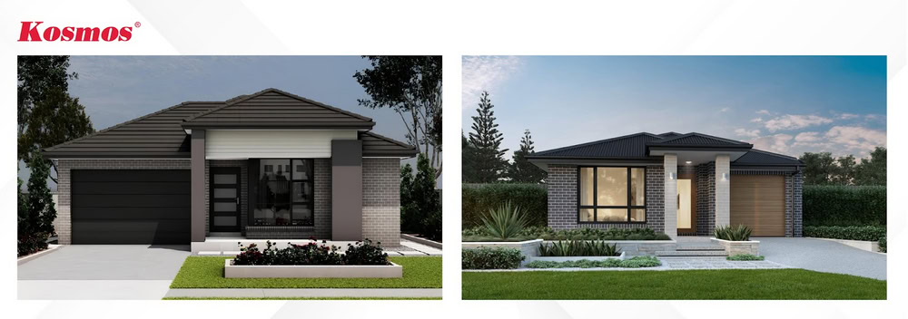 Mẫu nhà cấp 4 mái Nhật thanh lịch, đường nét mềm mại