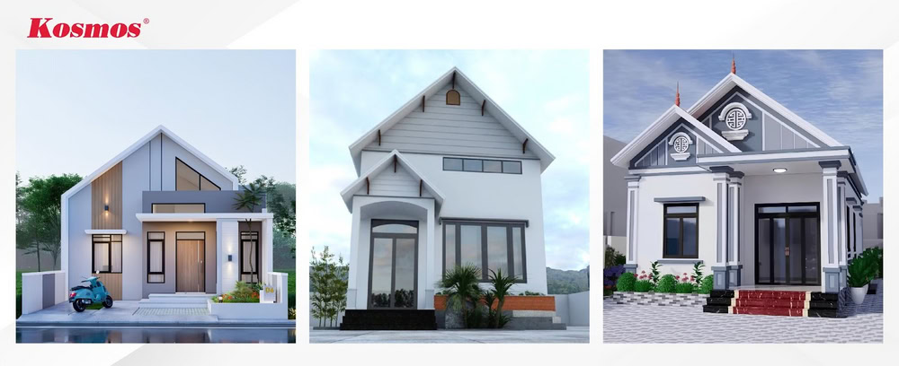 Mẫu nhà ống mái Thái 1 tầng phù hợp cho công trình ở thành thị Mẫu nhà ống mái Thái 1 tầng phù hợp cho công trình ở thành thị