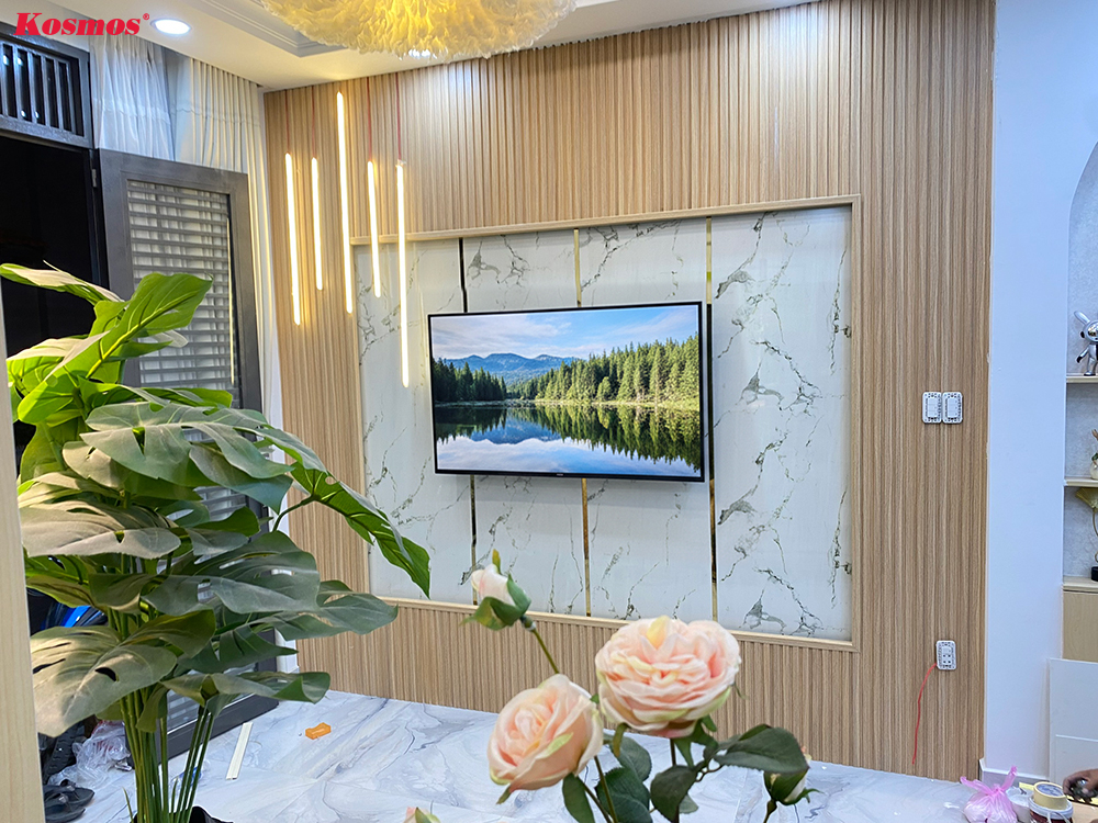 Nên ưu tiên tông màu vân gỗ sáng cho không gian phòng khách nhỏ