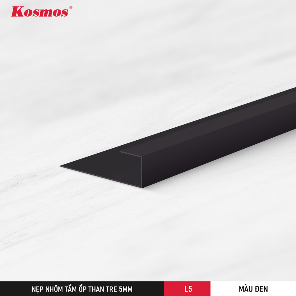 5mm L5 Black Bamboo Charcoal Panel End Strip 5mm L5 Black Bamboo Charcoal Panel End Strip