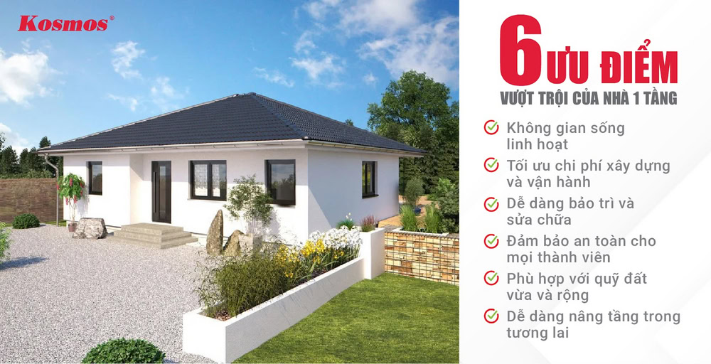 Nhà cấp 4 sở hữu 6 ưu điểm nổi bật cho gia chủ