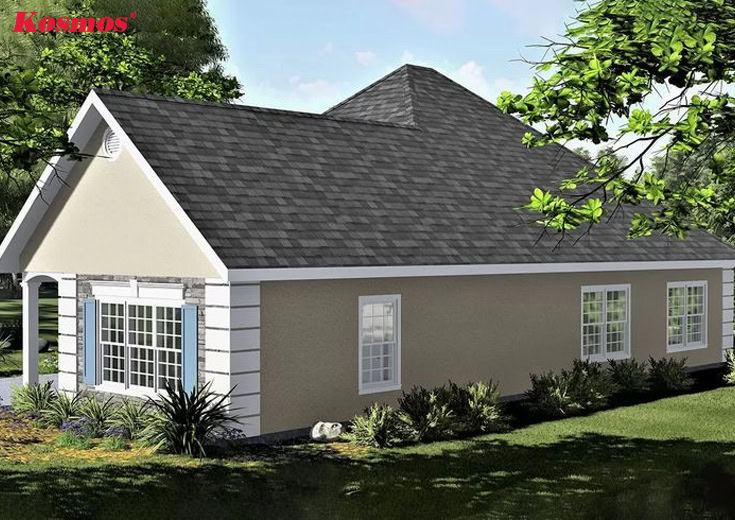 Nhà ở mái Thái 1 tầng 3 phòng ngủ phong cách đơn giản