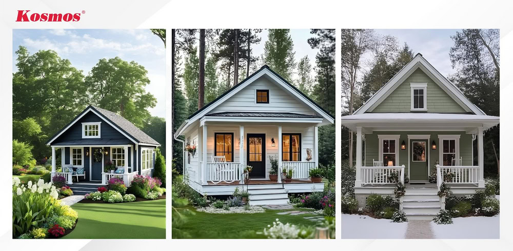 Nhà ở mái Thái 1 tầng tích hợp không gian gác lửng tiện lợi Nhà ở mái Thái 1 tầng tích hợp không gian gác lửng tiện lợi