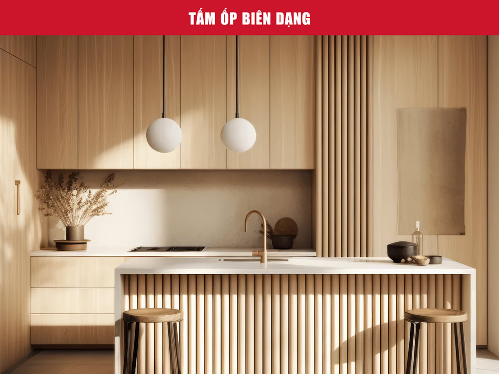 Tấm ốp biên dạng là vật liệu trang trí hiện đại