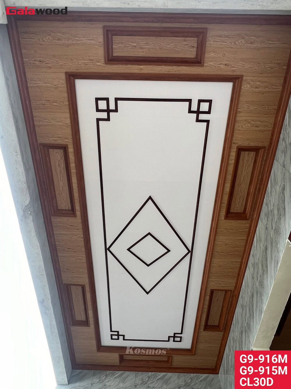 Tấm ốp Galawood G9-915M vàng sồi vân gỗ ốp trần