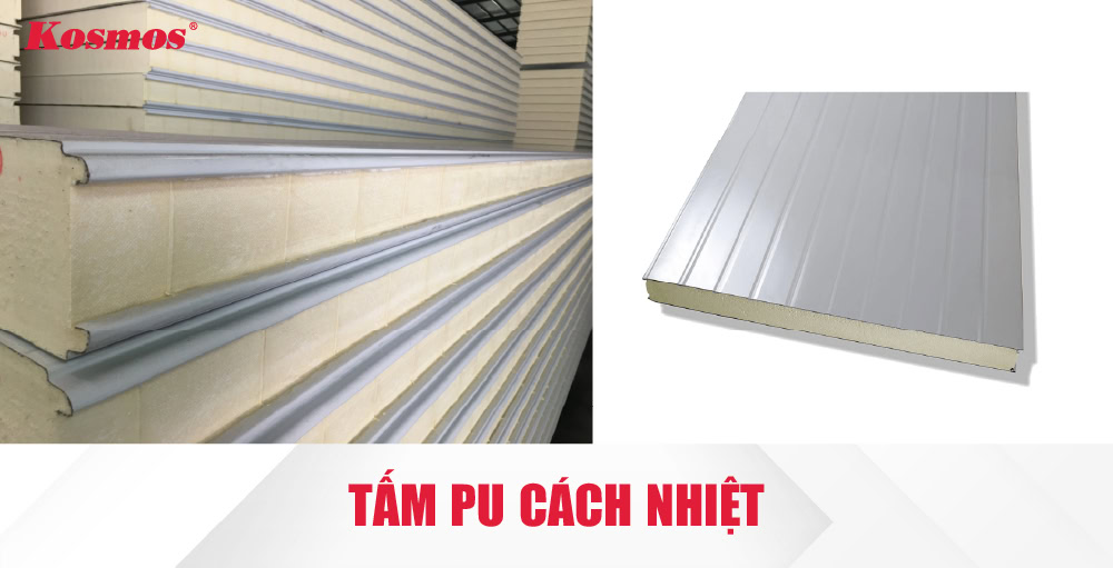 Tấm panel PU được cấu tạo từ lõi Polyurethane giúp cách âm, cách nhiệt tốt