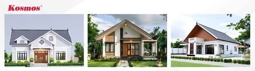 Thiết kế biệt thự mái Thái 1 tầng có không gian vườn xanh mát Thiết kế biệt thự mái Thái 1 tầng có không gian vườn xanh mát