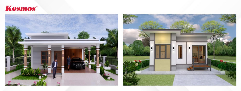 Thiết kế mái bằng đơn giản cho công trình nhà 1 tầng