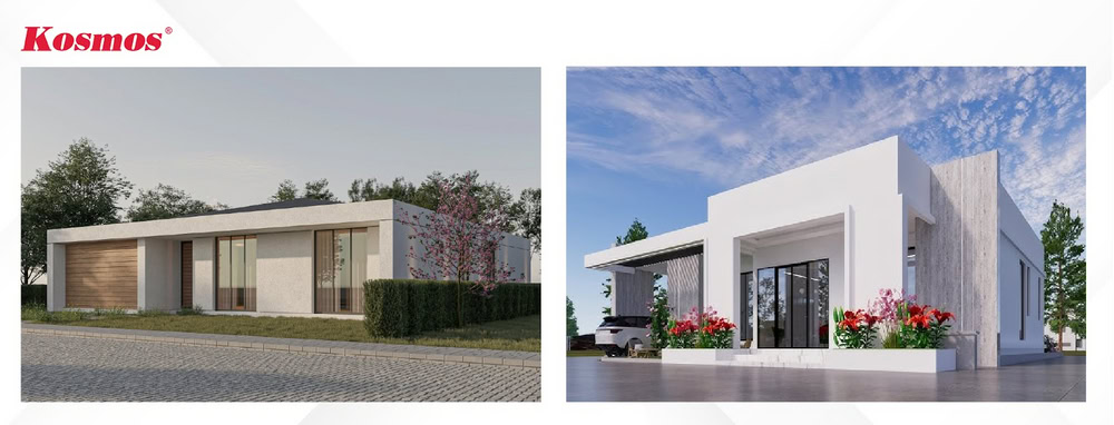 Thiết kế nhà cấp 4 với vẻ đẹp tối giản, hạn chế chi tiết rườm rà