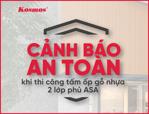Cảnh báo an toàn cho tấm ốp gỗ nhựa 2 lớp phủ ASA