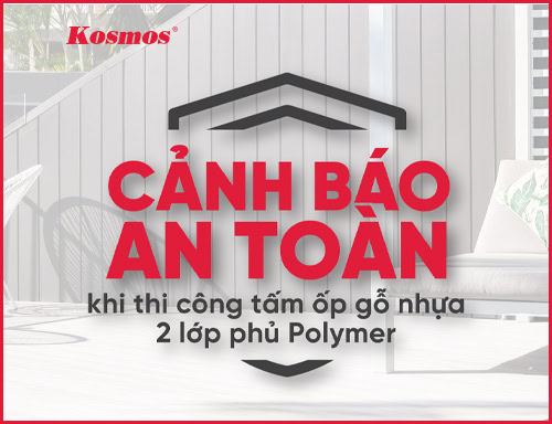 Cảnh báo an toàn cho tấm ốp gỗ nhựa 2 lớp phủ Polymer