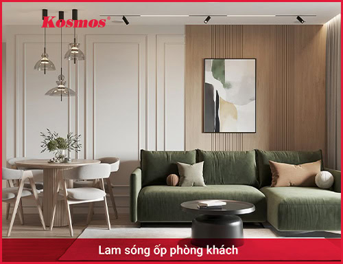 15+ mẫu Lam Sóng ốp phòng khách cho nhà chung cư, biệt thự, cấp 4 đẹp
