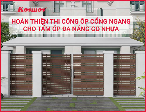 Hướng dẫn ốp cổng bằng tấm ốp đa năng gỗ nhựa bắn vít