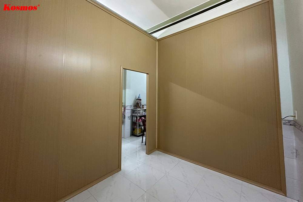 Vách ngăn nhựa PVC có thời gian thi công nhanh, hạn chế tối đa bụi mịn
