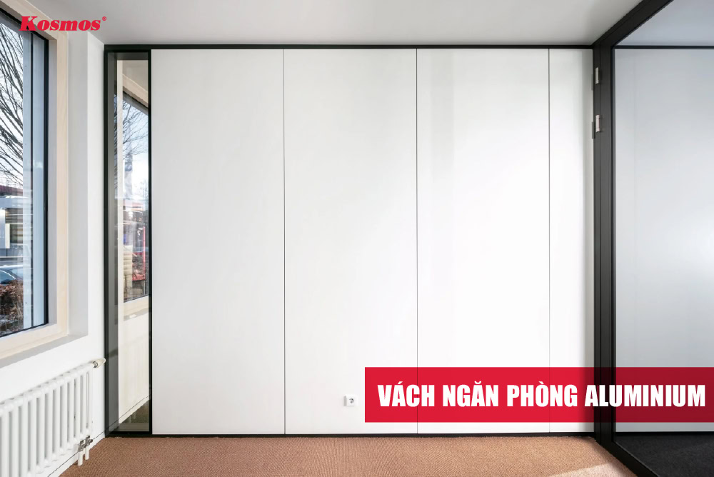 Vách ngăn phòng aluminium là giải pháp phân chia không gian tiện lợi