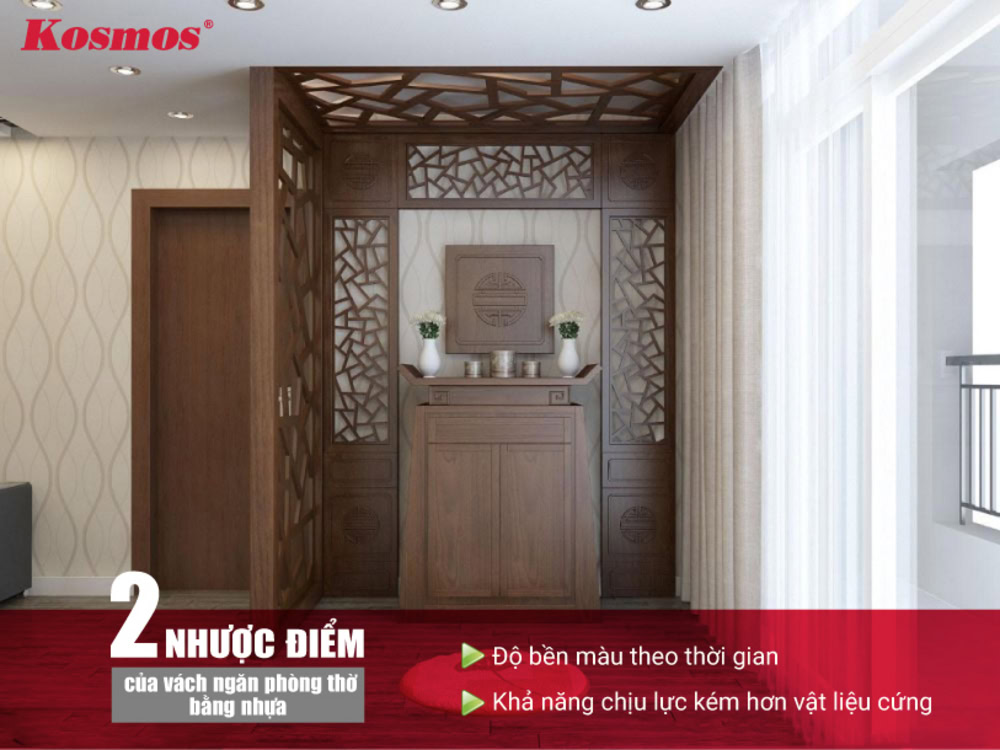 2 hạn chế của vách ngăn bàn thờ bằng nhựa 2 hạn chế của vách ngăn bàn thờ bằng nhựa