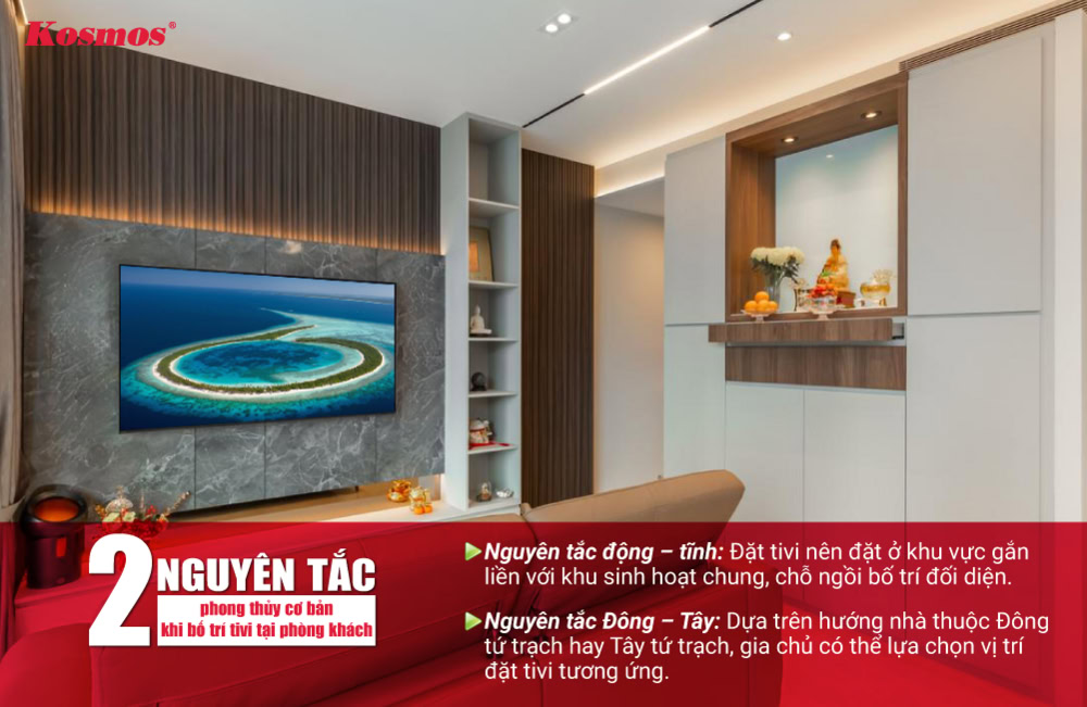 2 nguyên tắc phong thủy nền tảng khi đặt tivi tại phòng khách nhà ở 2 nguyên tắc phong thủy nền tảng khi đặt tivi tại phòng khách nhà ở