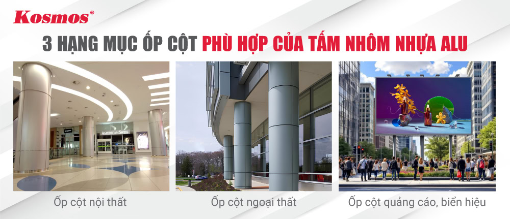 3 hạng mục ốp cột phổ biến của tấm nhôm nhựa Aluminium 3 hạng mục ốp cột phổ biến của tấm nhôm nhựa Aluminium