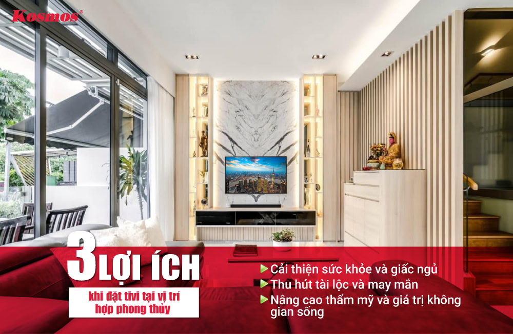 3 lợi ích lớn khi lựa chọn vị trí đặt tivi hợp phong thủy 3 lợi ích lớn khi lựa chọn vị trí đặt tivi hợp phong thủy