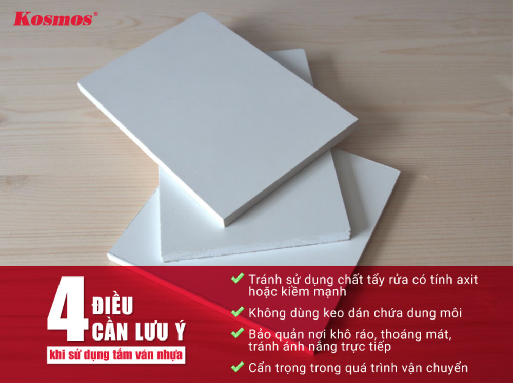 4 điều quan trọng cần lưu ý khi sử dụng ván nhựa