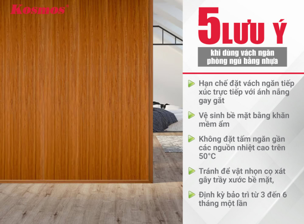 5 lưu ý khi dùng vách ngăn phòng ngủ bằng nhựa 5 lưu ý khi dùng vách ngăn phòng ngủ bằng nhựa