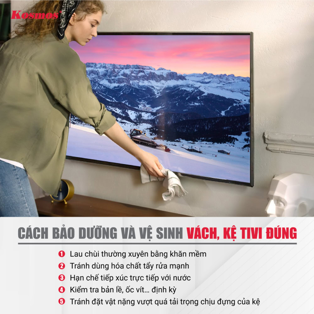 5 lưu ý khi vệ sinh và bảo dưỡng hệ vách, kệ tivi 5 lưu ý khi vệ sinh và bảo dưỡng hệ vách, kệ tivi