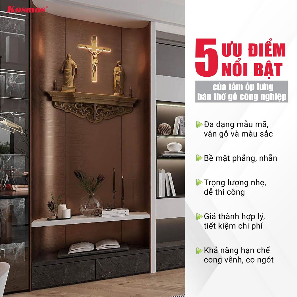 5 ưu điểm vượt trội của tấm ốp lưng bàn thờ gỗ công nghiệp 5 ưu điểm vượt trội của tấm ốp lưng bàn thờ gỗ công nghiệp