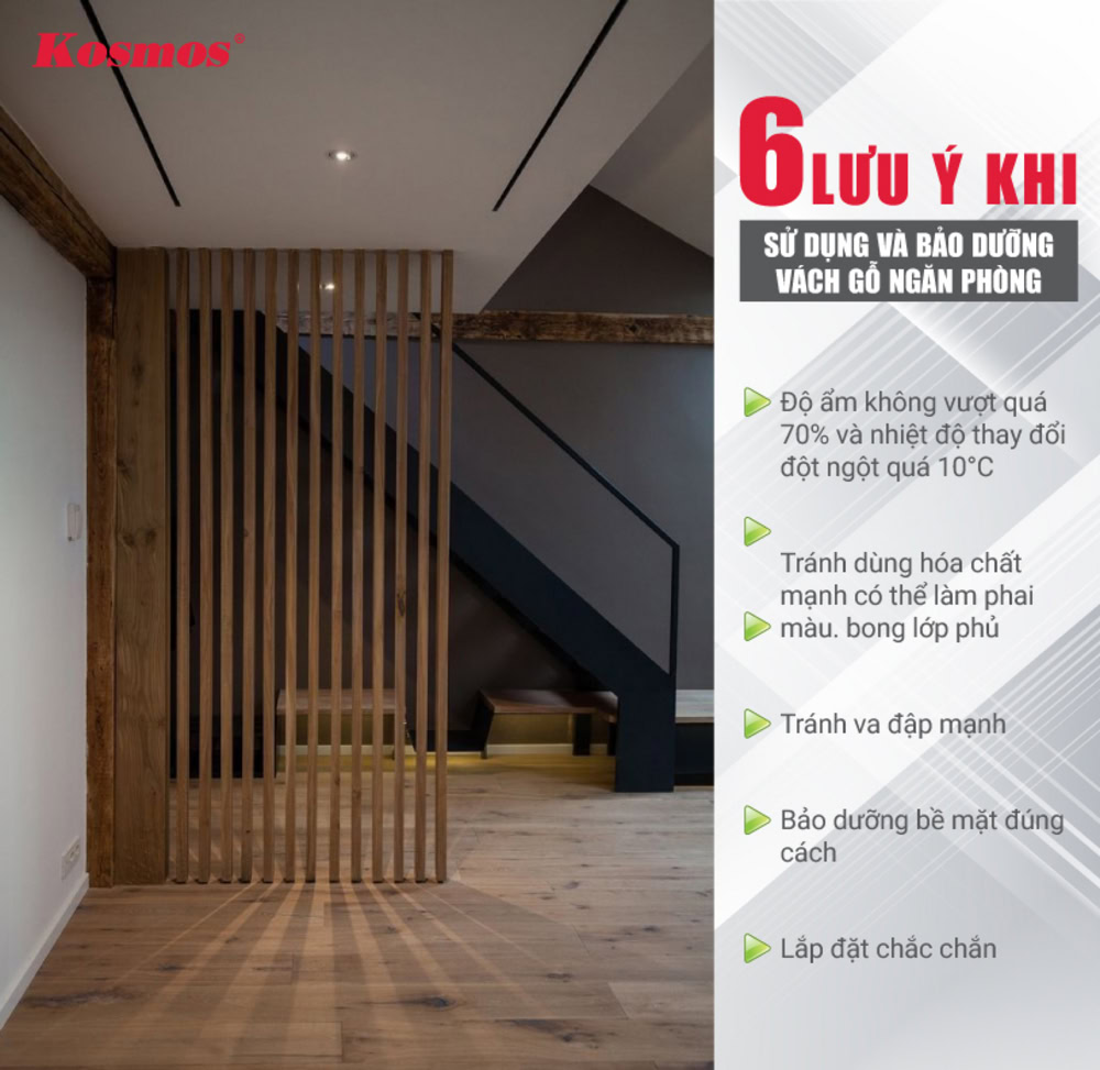 6 lưu ý khi sử dụng và bảo dưỡng vách gỗ ngăn phòng 6 lưu ý khi sử dụng và bảo dưỡng vách gỗ ngăn phòng