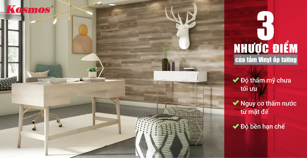 6 nhược điểm cần lưu ý của tấm Vinyl ốp tường 6 nhược điểm cần lưu ý của tấm Vinyl ốp tường