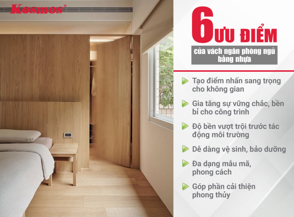 6 ưu điểm nổi bật của vách nhựa ngăn phòng ngủ 6 ưu điểm nổi bật của vách nhựa ngăn phòng ngủ