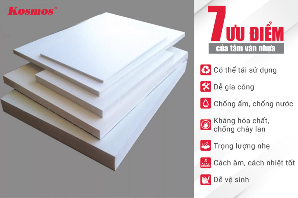 7 ưu điểm nổi bật của tấm ván nhựa PVC Foam